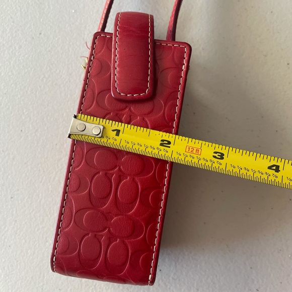 Vintage Coach Leather Accessory Holder with Buckle Strap - Picture 9 of 11